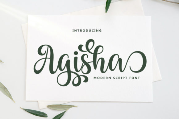 Agisha: The Script Font That Elevates Your Campaigns