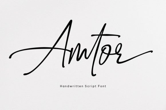 Amtor: A Modern Script Font for Editorial Design