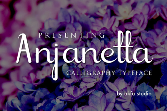 Anjanetta: A Refined Script Typeface for Editorial Design