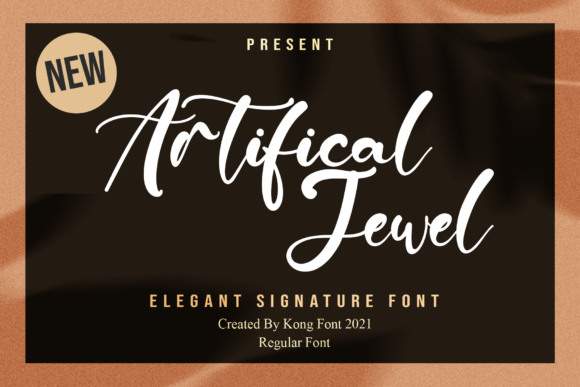 Artificial Jewel Font: A Playful Script for Handmade Brands