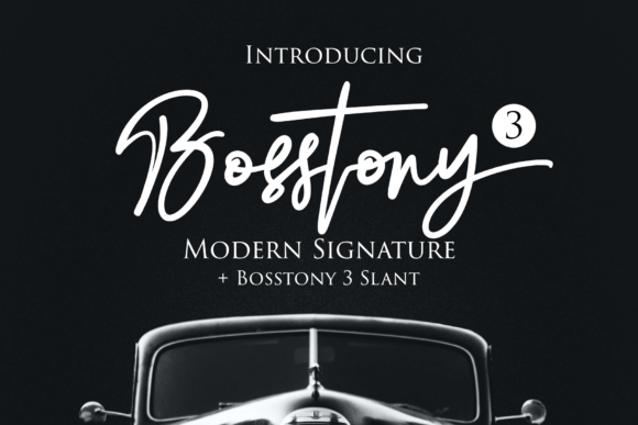 Bosstony 3: The Script Font That Elevates Campaign Visuals