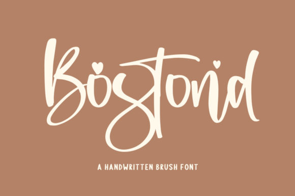 Bostond Font: A Whimsical Script for Handmade Brands