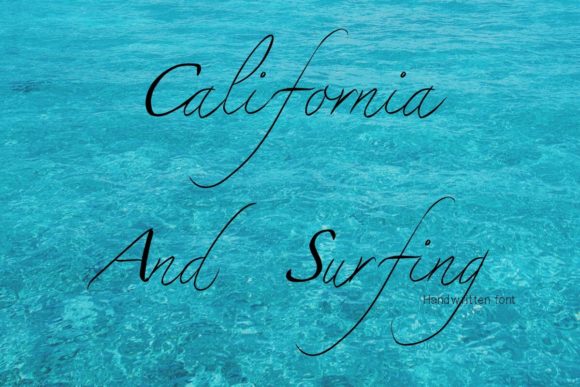 California and Surfing: A Script Font for Editorial Design