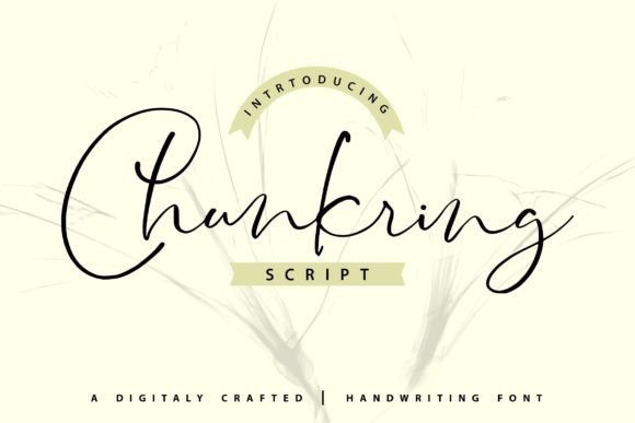 Chunkring Font: A Handwritten Script for Makers