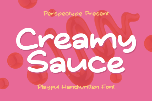 Creamy Sauce: A Playful Script Font for Editorial Design