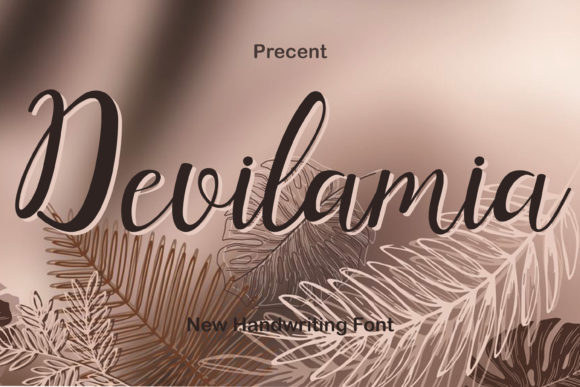 Devilamia: The Delicate Script Font for Handmade Brands