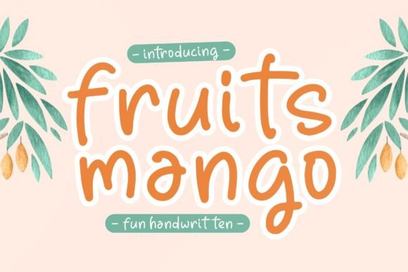 Fruits Mango: A Playful Script Font for Web Headers