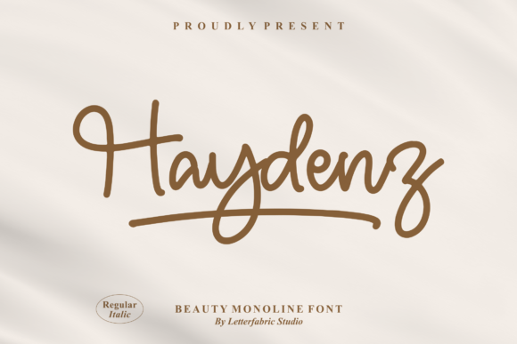 Haydenz: A Delicate Script Typeface for Modern Web Design