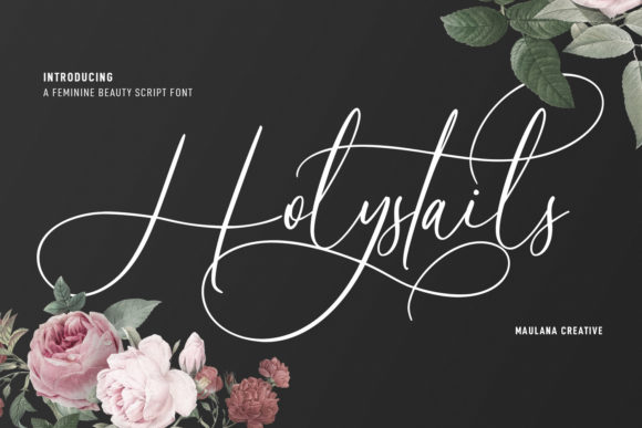 Holystails: A Delicate Script Typeface for Modern Web Design