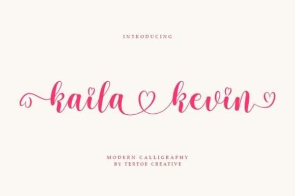 Kaila Kevin: A Gentle Script Font for Branding