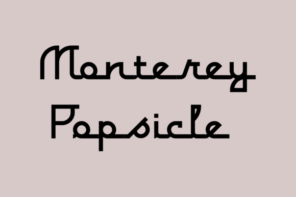 Monterey Popsicle: A Unique Script Font for Branding