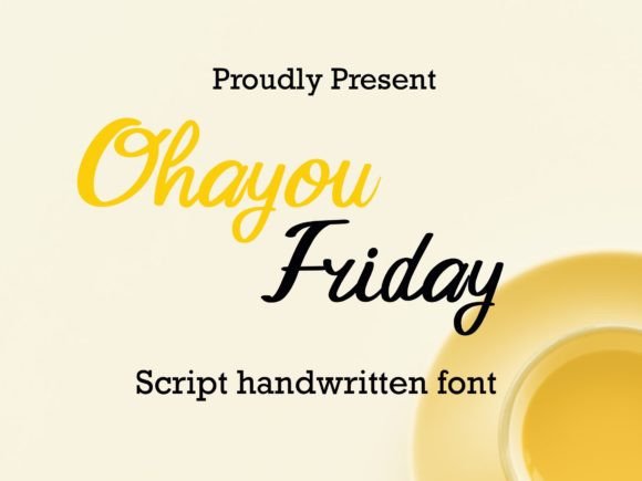 Ohayou Friday: A Sweet Script Font for Web Headers
