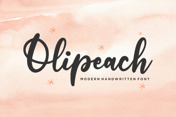 Olipeach: The Playful Script Font for Brand Growth