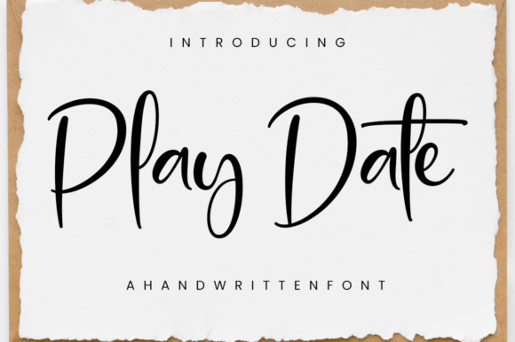 Play Date Font: Elegant Script for Handmade Creators