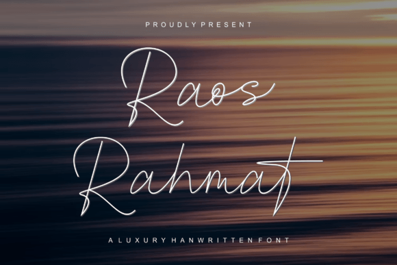 Raos Rahmat: A Script Typeface for Editorial Design