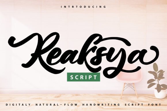 Reaksya: A Script Font That Elevates Small Business Branding