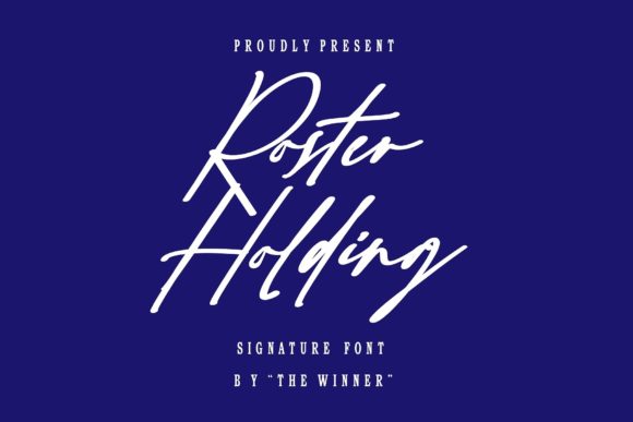 Roster Holding: A Script Font for Handmade Brands