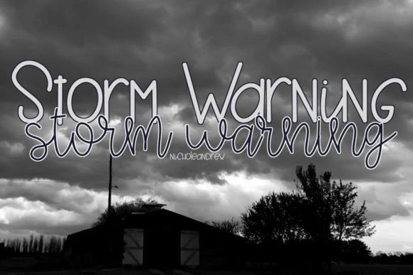 Storm Warning Duo: The Script Font for Scroll-Stopping Content