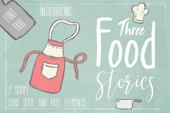 Three Food Stories Font Review for Branding Projects