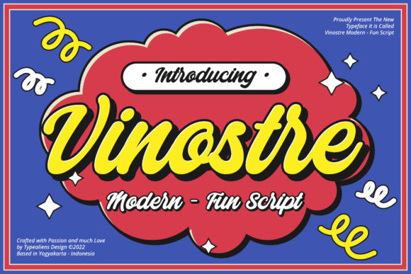 Vinostre: A Playful Script Font for Editorial Design