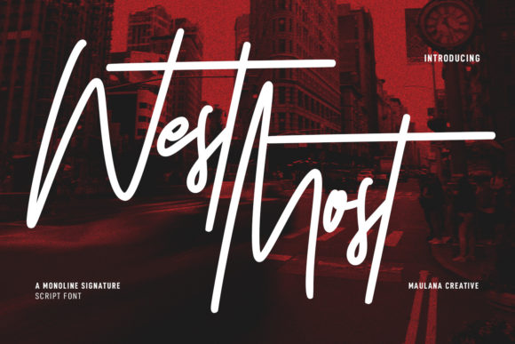 West Most: The Expressive Script Font for Bold Campaigns